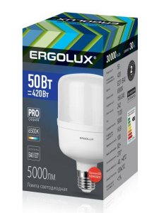 Лампочка Ergolux LED-HW-50W-E40-6K 14329