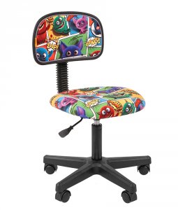 Компьютерное кресло Chairman Kids 101 ткань Монстры, черный пластик (00-07036629)