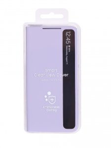 Чехол-книжка Samsung Smart Clear View для Galaxy S21 FE (лавандовый) (EF-ZG990CVEGRU)
