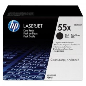 Тонер-картридж HP 55X (двойная упаковка)