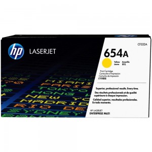 Тонер-картридж HP 654A Yellow LaserJet Toner Cartridge