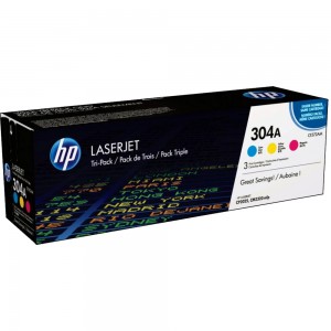 Тонер-картриджи HP 304A Cyan, Magenta, Yellow (тройная упаковка) CF372AM