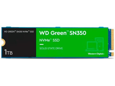 Твердотельный накопитель Western Digital SN350 WDS100T3G0C (Green SN350)