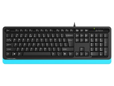 Клавиатура A4Tech Fstyler FKS10 чёрный/синий