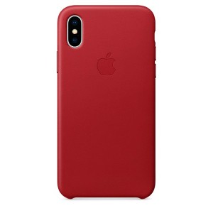 Кейс для iPhone Apple Чехол-крышка Apple для iPhone X, кожа, красный
