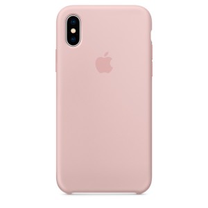 Кейс для iPhone Apple Чехол-крышка Apple для iPhone X, силикон, розовый