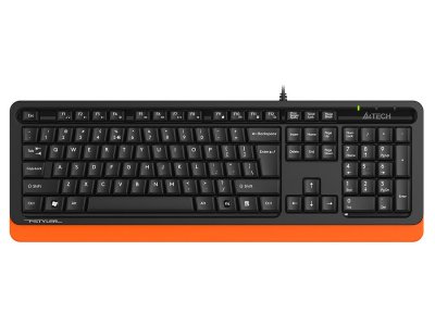 Клавиатура A4Tech Fstyler FKS10 чёрный/оранжевый