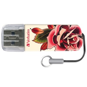 Флеш-диск Verbatim Mini Tattoo Edition "Роза" 32GB (49896)