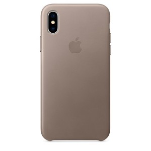Кейс для iPhone Apple iPhone X Leather Case Taupe (MQT92ZM/A)