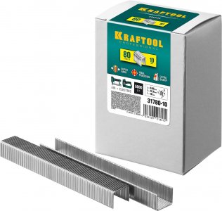 Скобы для степлера Kraftool 31780-10 10 мм., тип 80, 5000 шт.