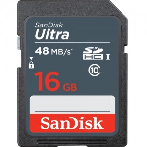 Карта памяти SDHC SanDisk Ultra 16 Gb SDSDUNB-016G-GN3IN