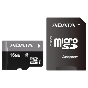 Карта памяти SDHC Micro ADATA AUSDH16GUICL10-RA1