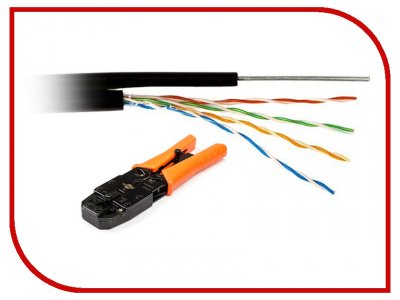 Сетевой кабель ATcom ATcom UTP cat.5e CU 305m АТ11952 (2шт) + Клещи обжимные ATcom 2008R (RJ45, RJ11) AT3787 (AT11952)