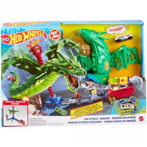 Автотрек Mattel Воздушная атака дракона-робота (GJL13)