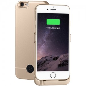 Чехол-аккумулятор для iPhone 7 InterStep Metal Power Gold