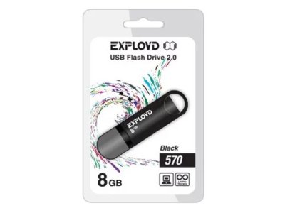 USB Flash Drive Exployd EX-8GB-570-Black