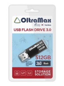 USB Flash Drive OltraMax OM-512GB-260-Black