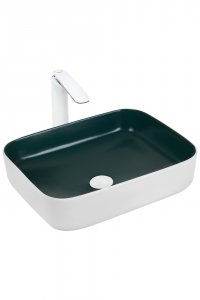 Раковина-чаша WeltWasser Elbach M2195 WG 50 10000005602 Белая Зеленая