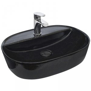 Раковина WeltWasser мрамор черная с золотом ELBACH 2202 K509 (10000004548)