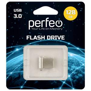 USB Flash Drive Perfeo 128GB M06 Metal Series+OTG-read.(PF-M06MS128OTGR)