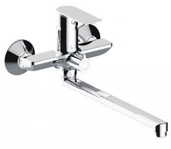 Смеситель для ванны Haiba HB22505-8 белый,хром (для ванны)