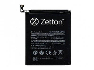 Аккумулятор Zetton Xiaomi Mi 5X / A1 / Misx / Redmi Note 5A / Prime