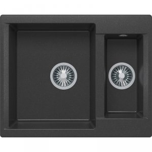 Кухонная мойка Polygran BRIG-620 №16 черный(407923)
