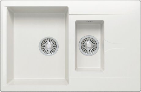 Кухонная мойка Polygran Brig-770 №36 473400 Белый хлопок