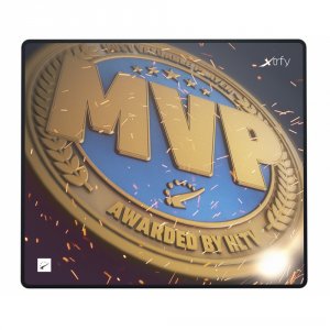 Игровой коврик Xtrfy GP1 HLTV LARGE (черно-золотистый)