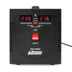 Стабилизаторы напряжения бытовые Powerman AVS 2000D (черный)