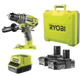 Ударная аккумуляторная дрель-шуруповерт Ryobi R18PD7-220B