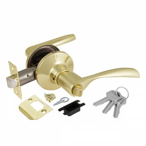 Дверная ручка-кноб для межкомнатной двери Ajax 6010 PB-E золото (39515)