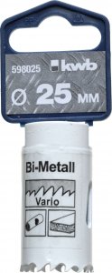 Коронка биметаллическая KWB Ф25мм резьба под адаптер 5/8 (598-025)