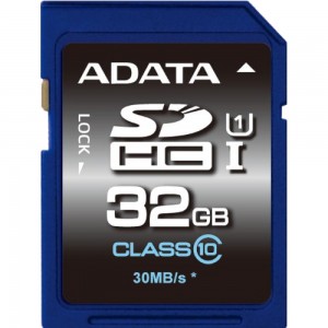 Карта памяти SDHC ADATA ASDH32GUICL10-R Class 10 32Gb