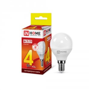 Светодиодная лампа IN HOME LED-ШАР-VC (4690612030517)