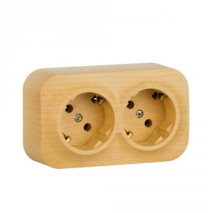 Розеточный блок Legrand Quteo 782293 дерево (782273 263641)