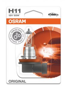 Автолампа Osram лампа галогенная автомобильная H11 12V 55W Pgj19-2 Original Line (64211) (O-64211)