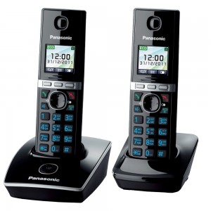 Телефон беспроводной DECT Panasonic KX-TG8052 RU Black