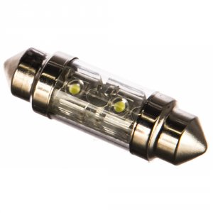 Лампа автомобильная Kraft C10W (SV8,5) 11x36 2 LEDs White (KT 700058)