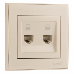 Двойная компьютерная розетка Lezard 703-3030-141