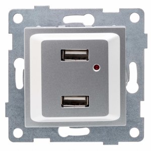 Двойная розетка usb Gusi Electric С11usb2-004 (С11USB2-004)