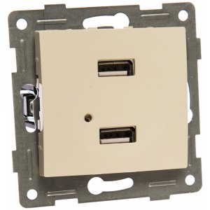 Двойная розетка usb Gusi Electric С10usb2-003 (С10USB2-003)