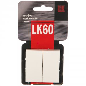 Двухклавишный выключатель LK STUDIO Выключатель LK Studio LK60 861104