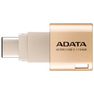 Флеш-диск Type C ADATA Choice UC350 Gold 64GB (AUC350-64G-CGD)