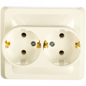 Двухместная розетка Schneider Electric Этюд (PC16-007B)