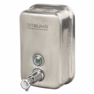 Диспенсер для жидкого мыла Лайма Professional, 0,5 л, матовый Inox (605396)