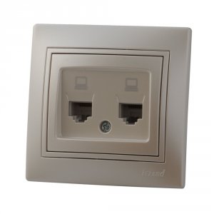 Компьютерная двойная розетка Lezard 701-3030-141