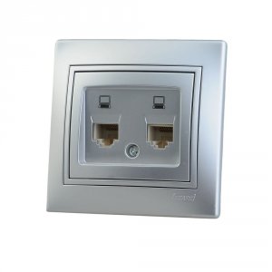 Двойная компьютерная розетка Lezard 701-1010-141