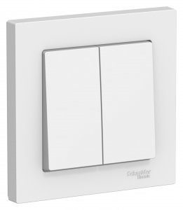 Двухклавишный выключатель Schneider Electric ATLAS DESIGN (ATN000152)
