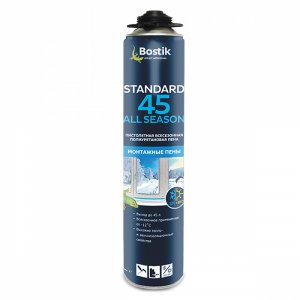 Всесезонная полиуретановая пистолетная пена BOSTIK Standard 45 All SEASON (10219)